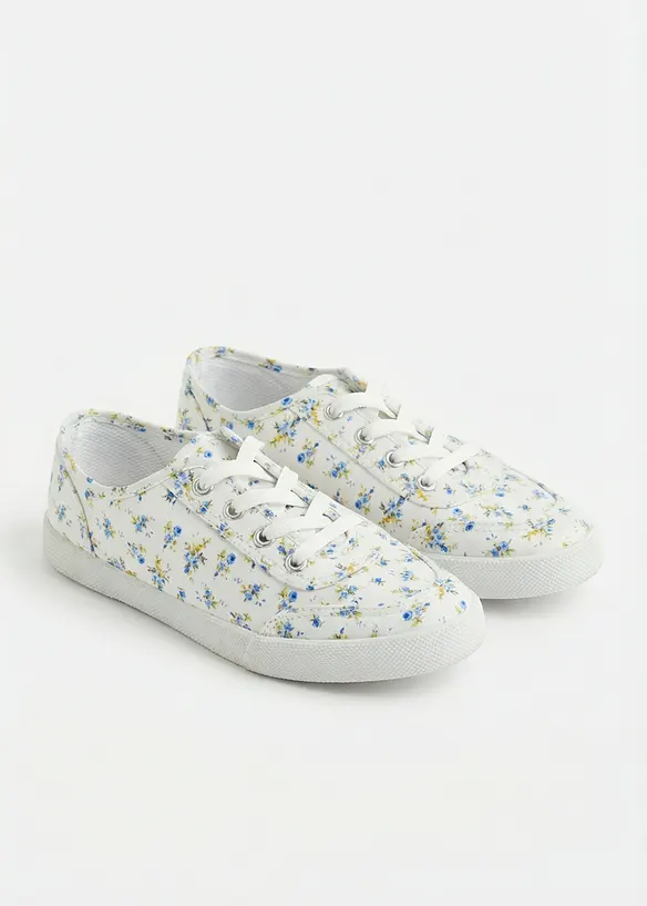 Sneakers av bomullskanvas, bonprix