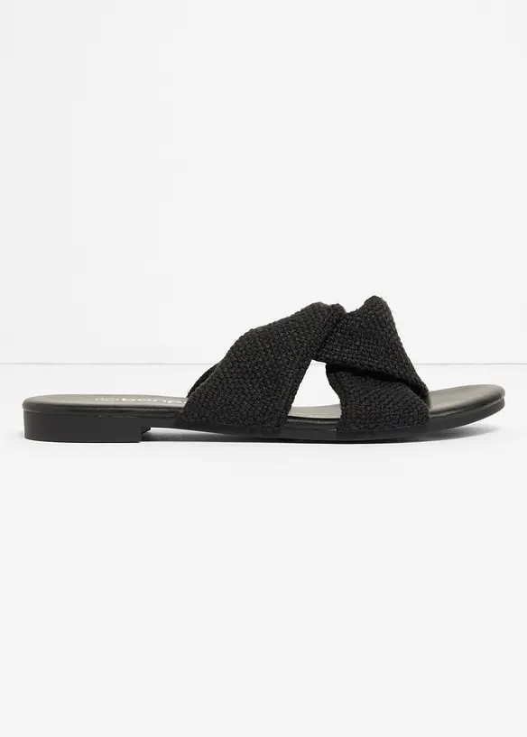 Slip-in sandaler med knute, bonprix