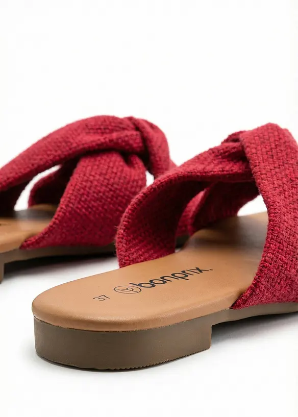Slip-in sandaler med knute, bonprix