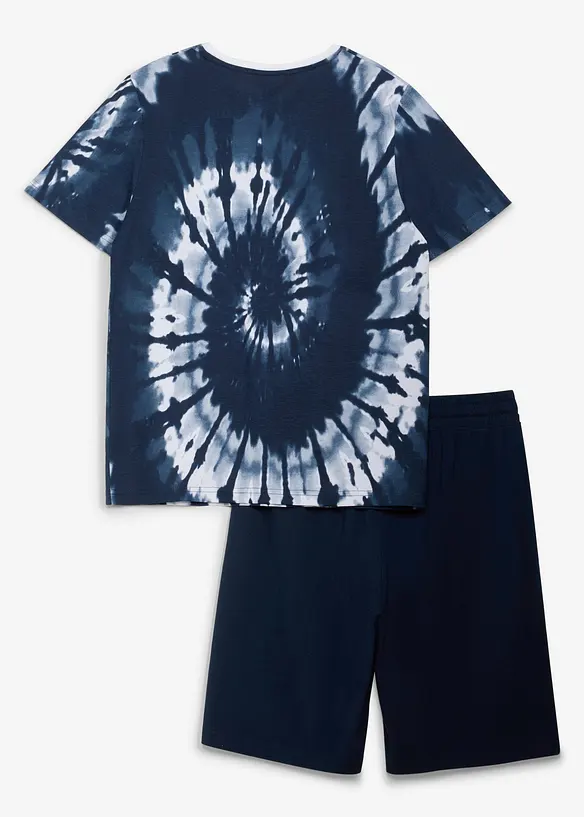 T-skjorte og jersey bermudashorts i 100% &oslash;kologisk bomull (2-delt sett), bonprix