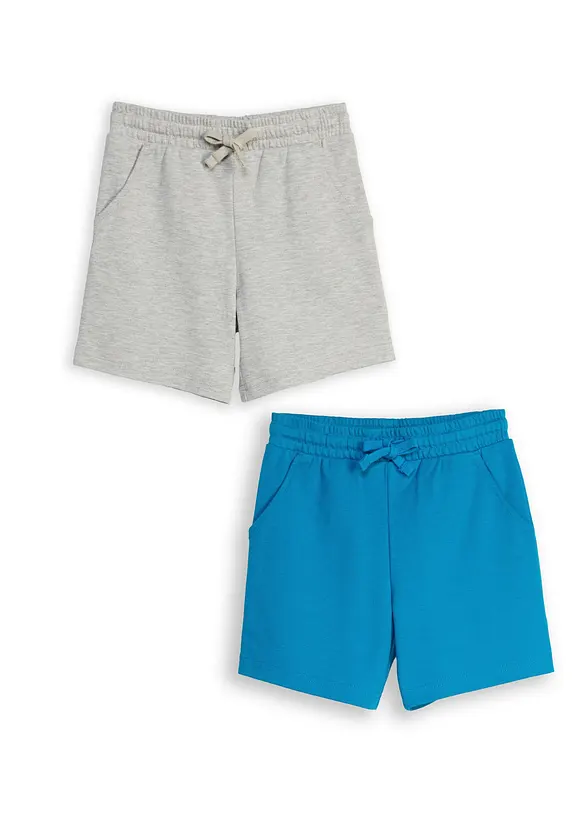 Heavy-jerseyshorts (2-pack) med bomull, bonprix