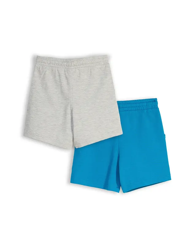 Heavy-jerseyshorts (2-pack) med bomull, bonprix