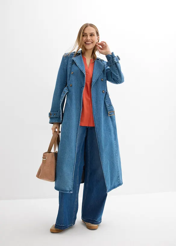 Lang tunika i milj&oslash;smart viskose, bonprix