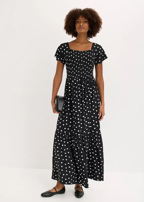 Maxikjole i klimasmart viskose, bonprix