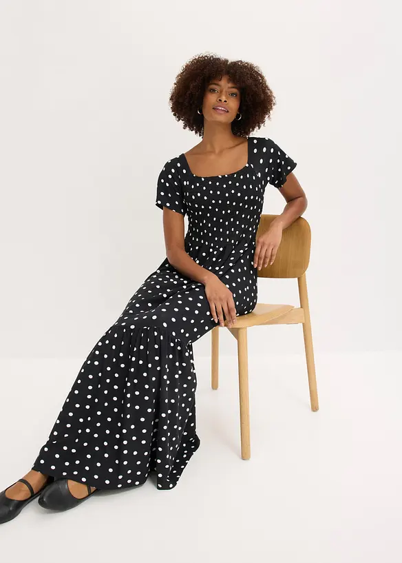 Maxikjole i klimasmart viskose, bonprix