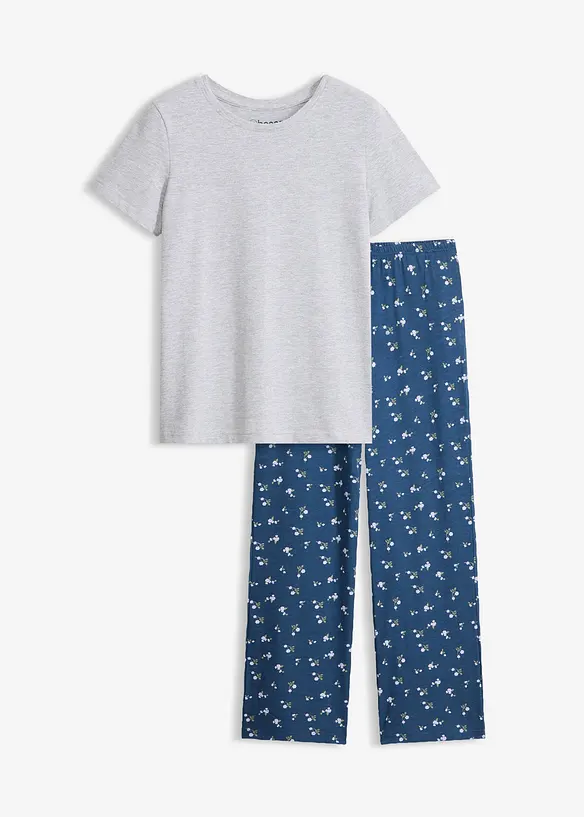 Pyjamas figurn&aelig;r kortermet topp, bonprix