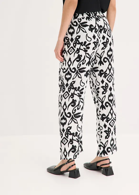 Vid bukse i lett viskose, bonprix