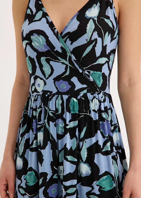 Maxikjole i myk viskoseblanding, bonprix