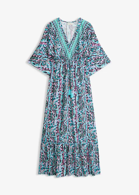 Maxikjole i lett viskose, bonprix