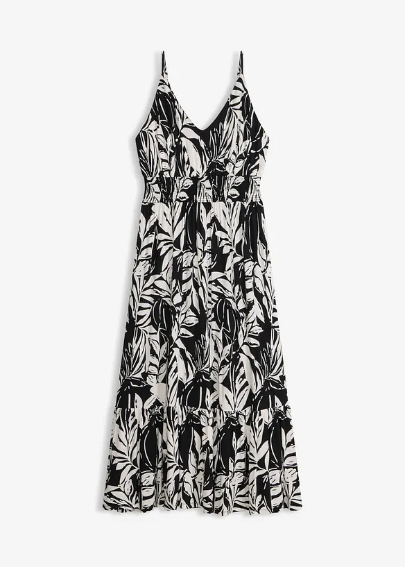 Stroppekjole i myk viskosemiks, bonprix