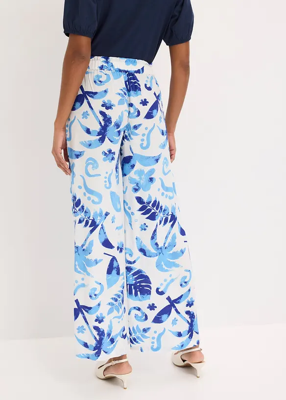 Vid bukse i strukturert viskose, bonprix