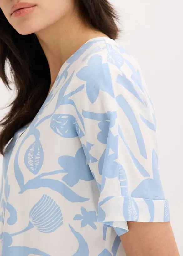 M&oslash;nstret tunika i lett viskose, bonprix