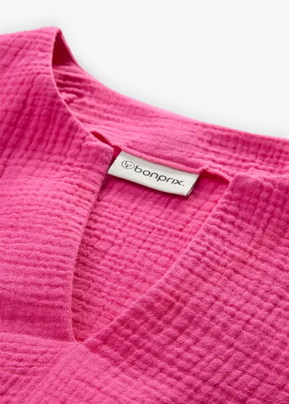 Kort musselinkjole, bonprix