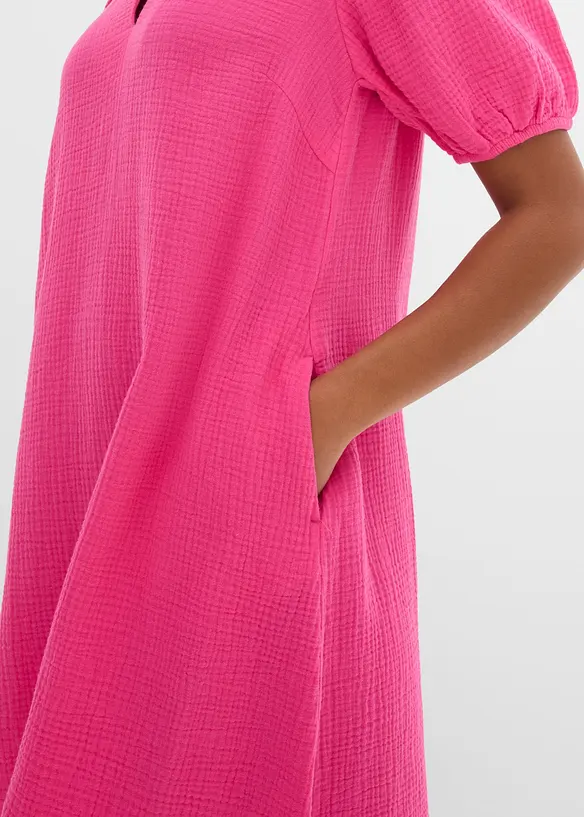 Kort musselinkjole, bonprix