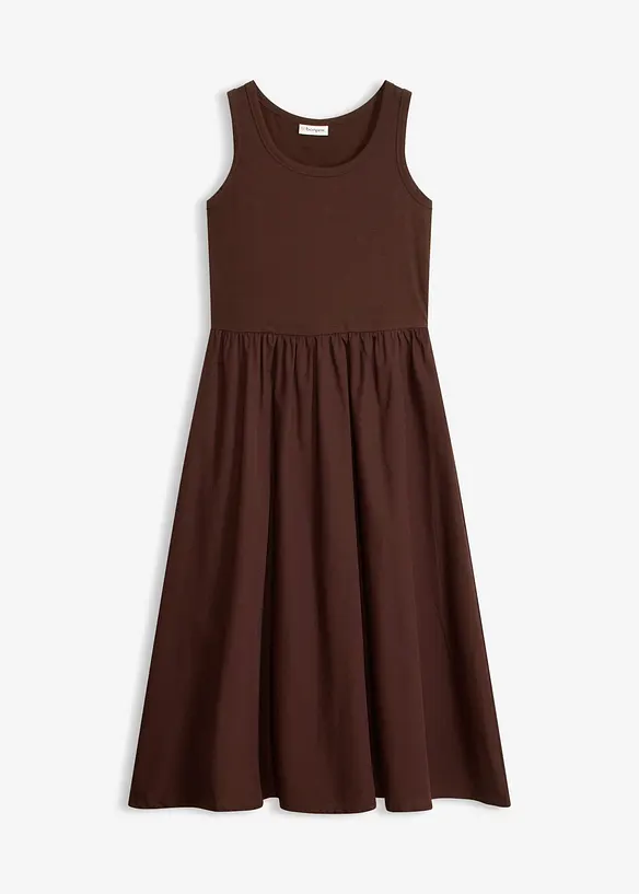 Jerseykjole i materialblanding, bonprix