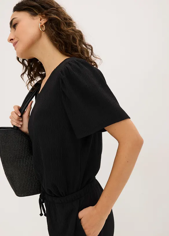 Topp i strukturert krepp, bonprix