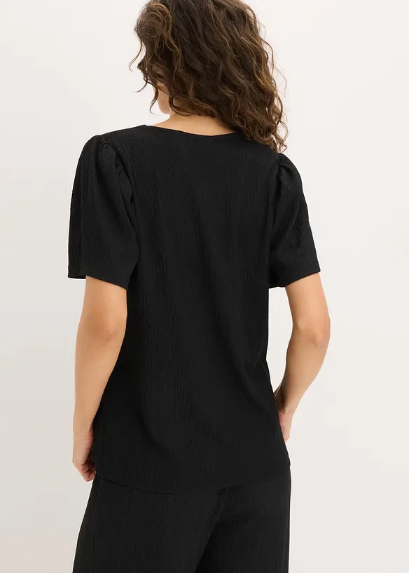 Topp i strukturert krepp, bonprix