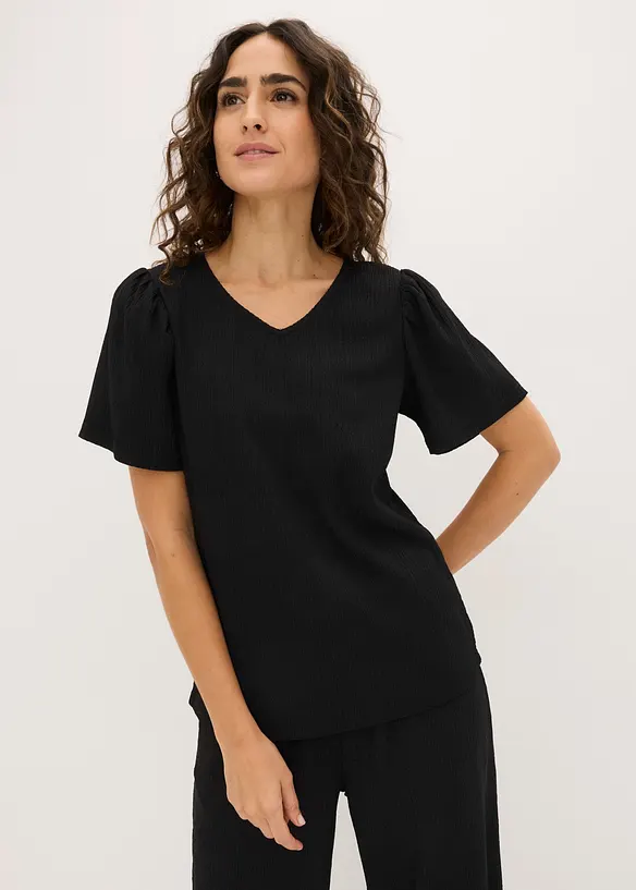 Topp i strukturert krepp, bonprix