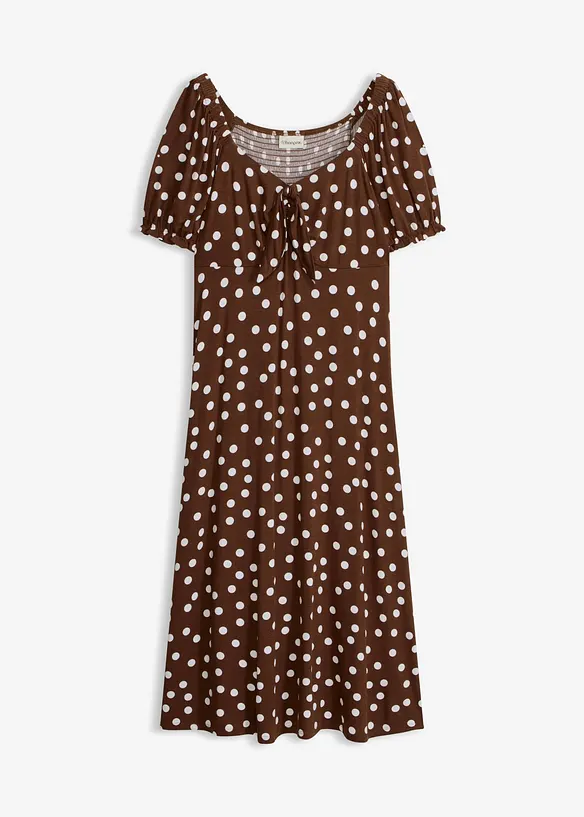 Midikjole i viskosemiks, bonprix