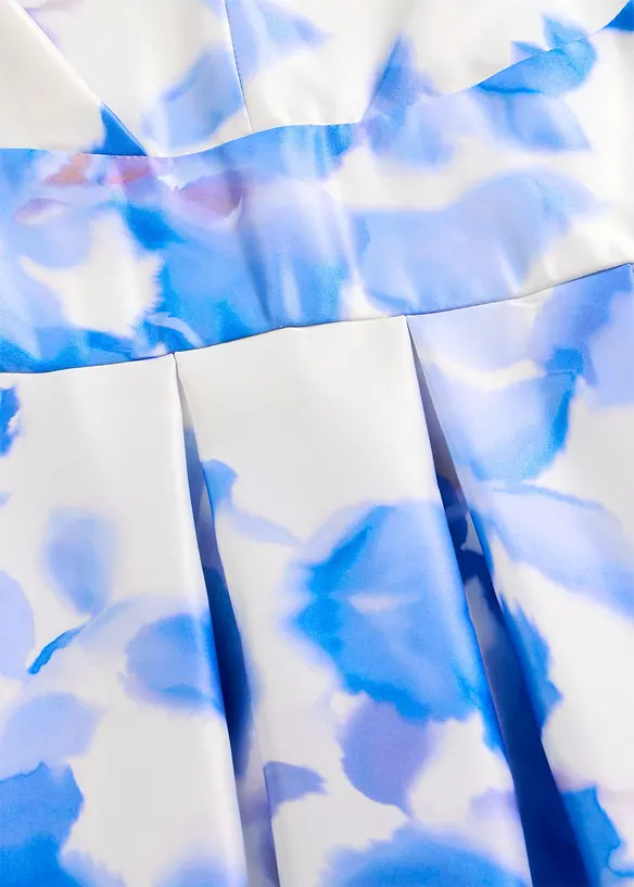 Maxikjole i glinsende sateng, bonprix