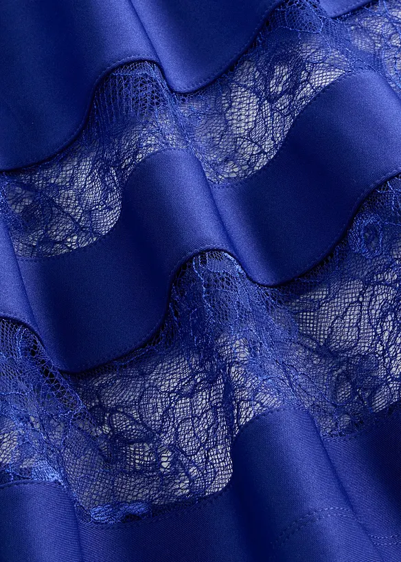 Off shoulder-kjole med blonder, bonprix