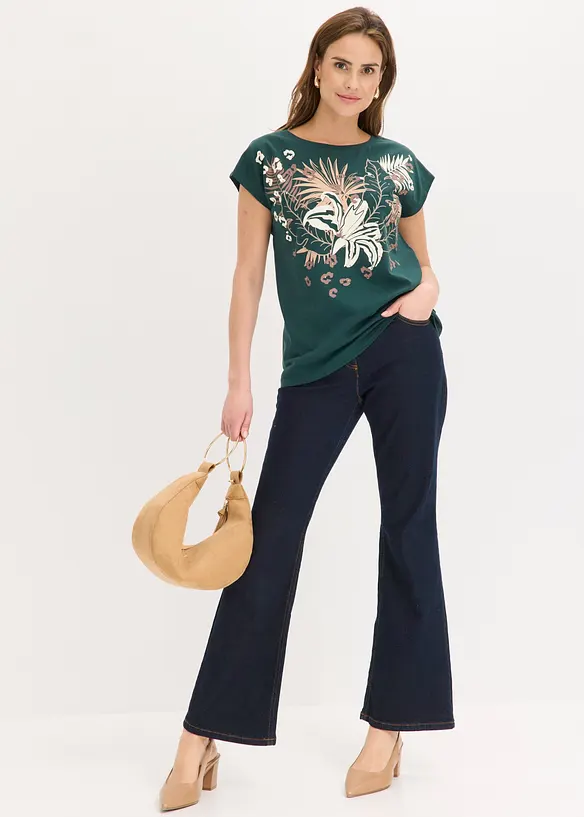 Topp i &oslash;kologisk bomull, bonprix