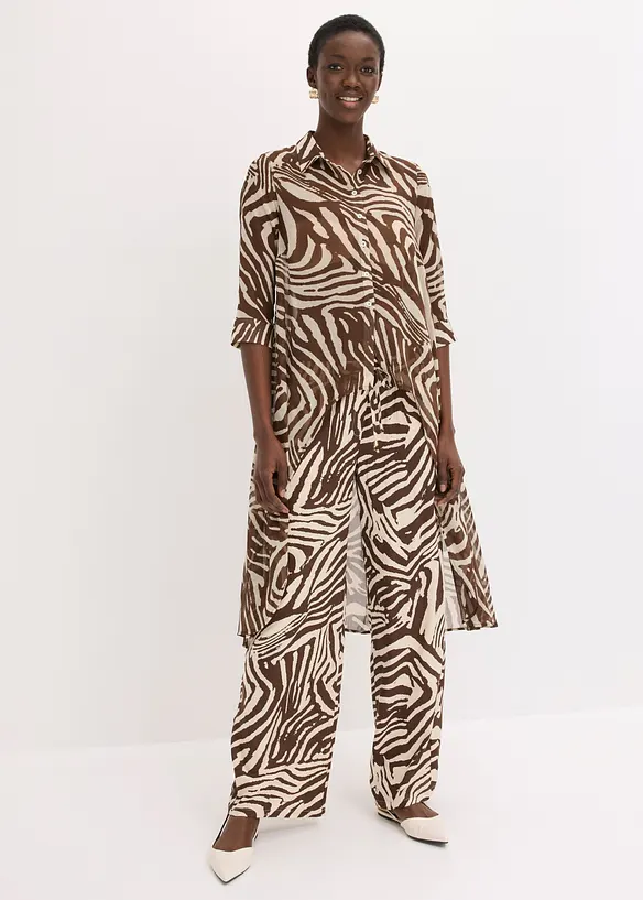 Lang chiffonbluse, bonprix