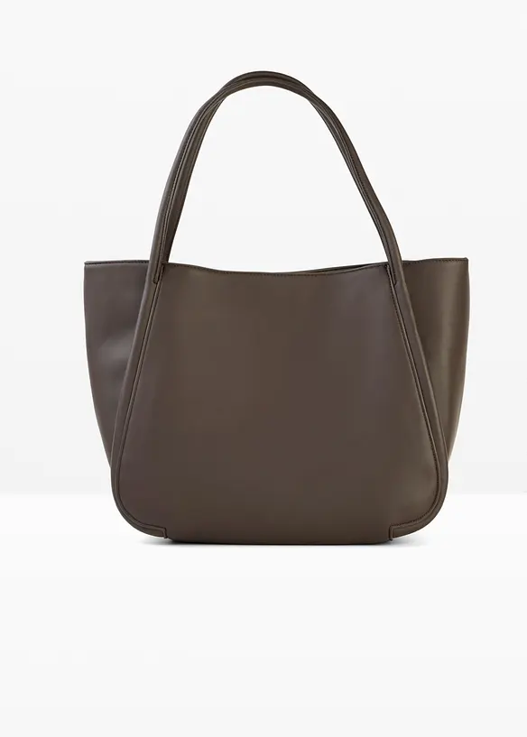 Shoppingveske med rund passepoilering og stort rom, bonprix