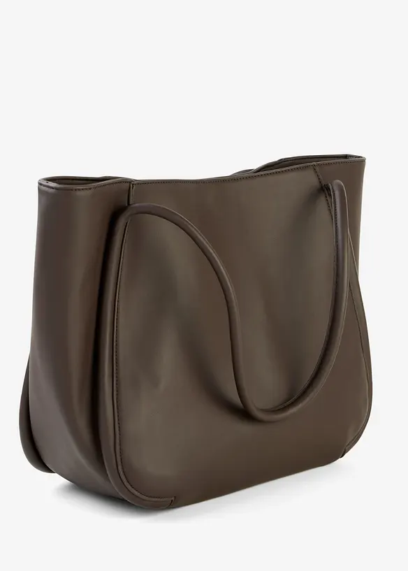 Shoppingveske med rund passepoilering og stort rom, bonprix