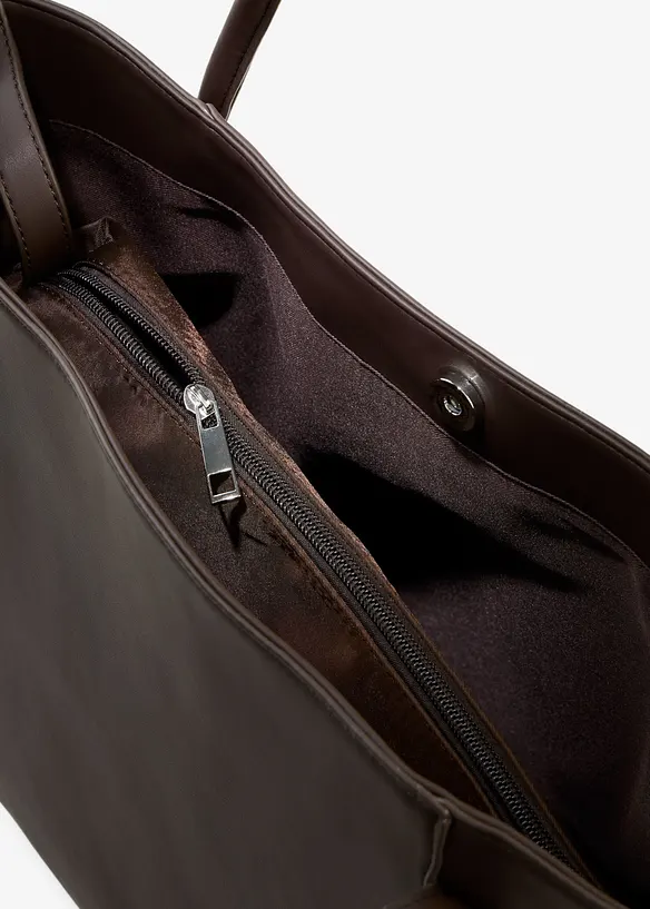 Shoppingveske med rund passepoilering og stort rom, bonprix