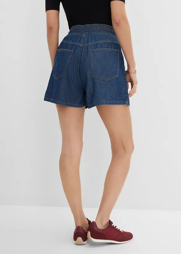 Denimshorts High Waist, komfortlinning, bonprix