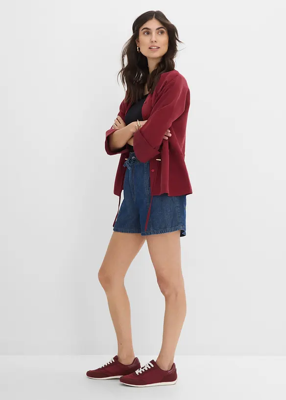 Denimshorts High Waist, komfortlinning, bonprix