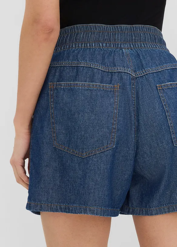 Denimshorts High Waist, komfortlinning, bonprix