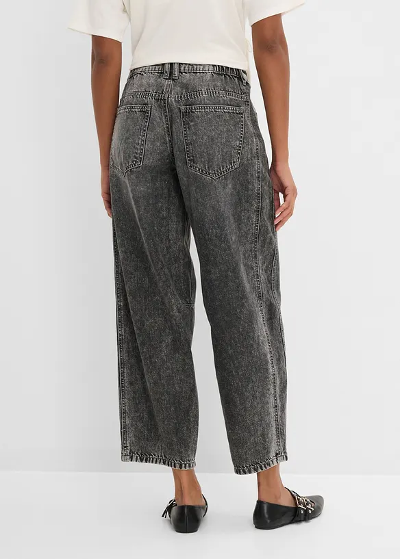 Balloon-jeans Mid Waist, super soft cropped, bonprix