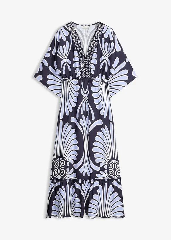 Maxikjole i lett viskose, bonprix