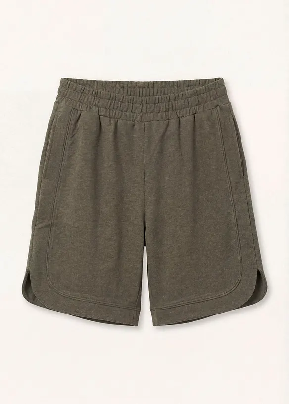Vid sweatshorts i bomullsblanding, bonprix