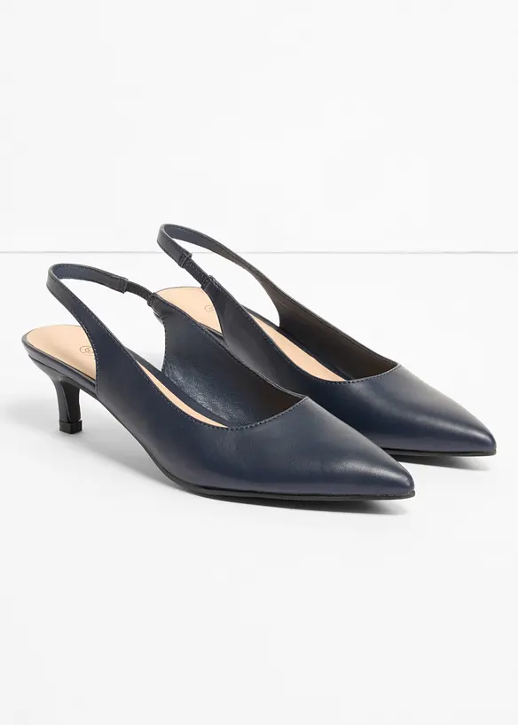 Slingbacks med kitten heels, bonprix