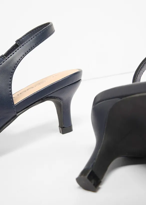 Slingbacks med kitten heels, bonprix