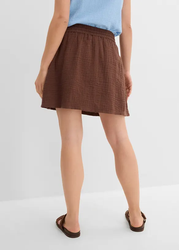 Skort i myk musselin, bonprix
