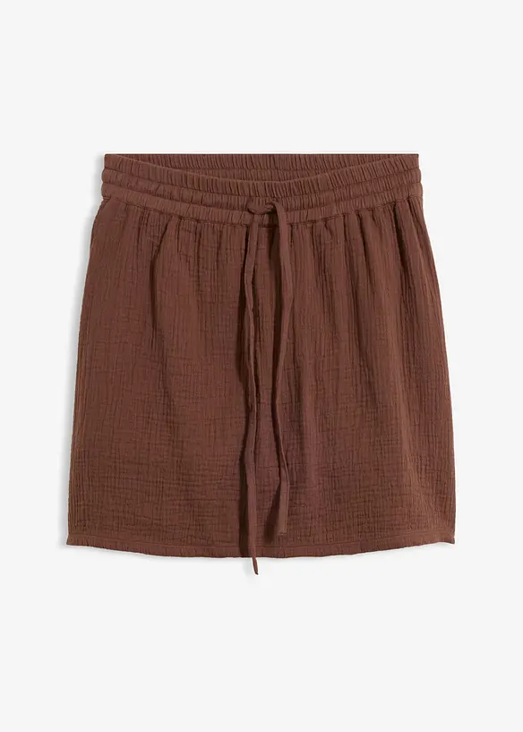 Skort i myk musselin, bonprix