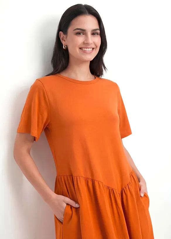Jerseykjole i 100% &oslash;kologisk bomull, bonprix