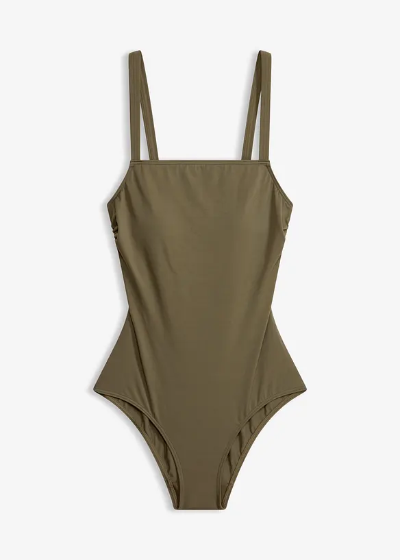 Badedrakt med firsk&aring;ren utringning, bonprix