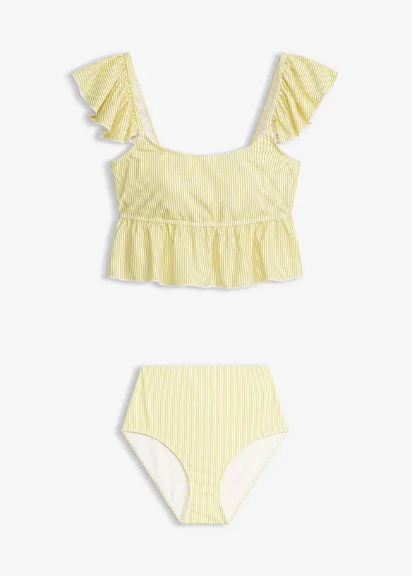Tankini med volang (2-delt sett), bonprix