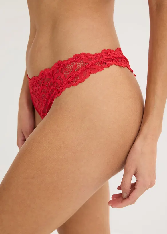 Mini-stringtruse i mykt blondemateriale, bonprix