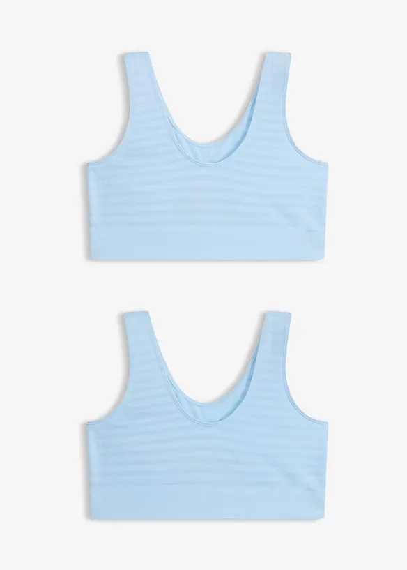 Feel Comfort Seamless-bustier (2-pack), bonprix