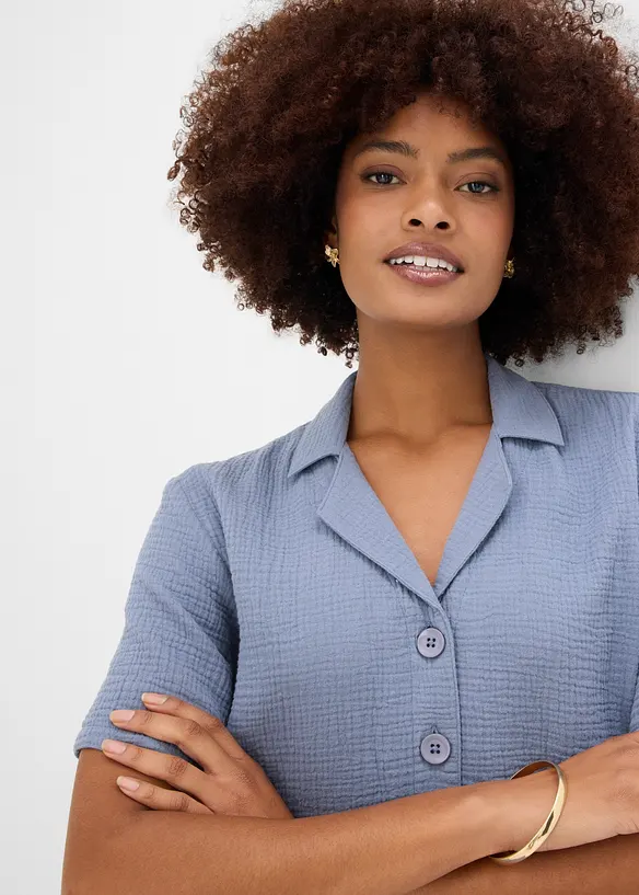 Skjorte i musselin, bonprix