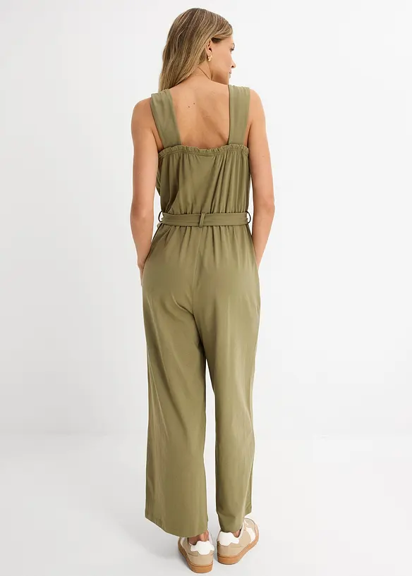 Jumpsuit i jersey i bomullsmiks, bonprix