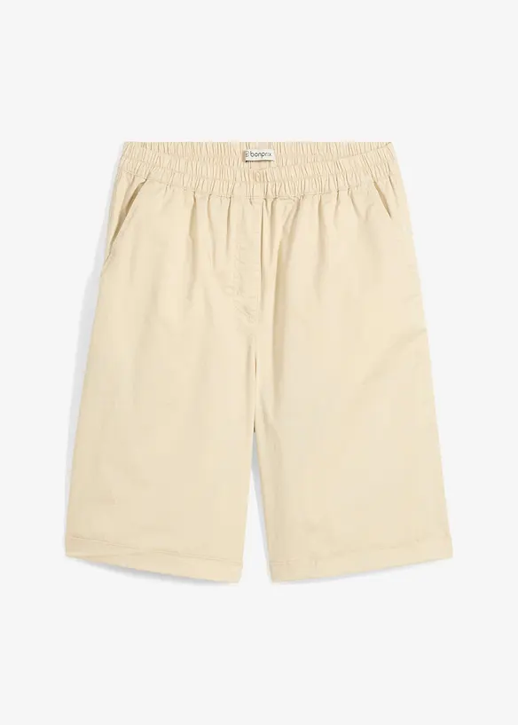 Bermudashorts i papertouch-materiale med bomull, bonprix