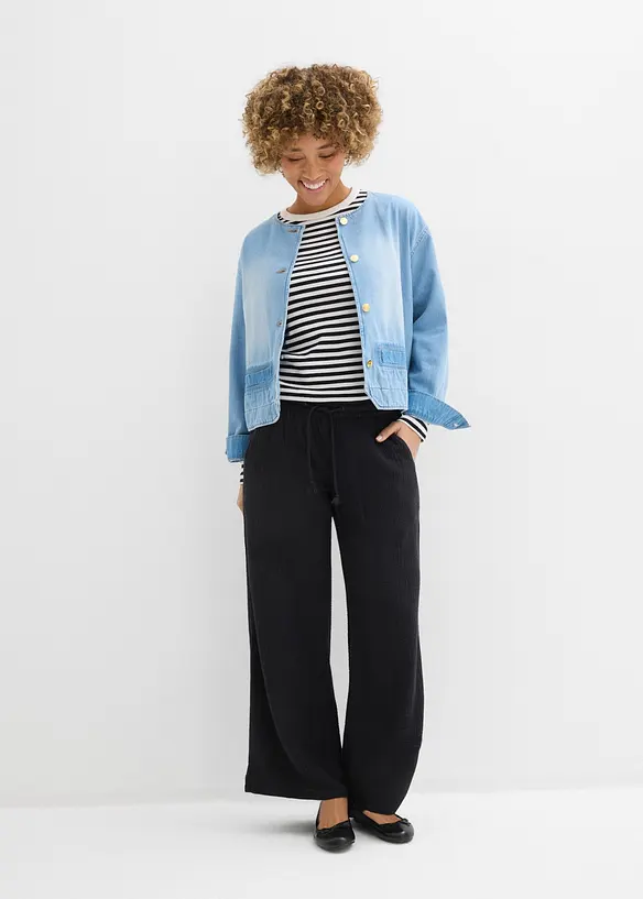 Vid bukse i musselin, bonprix