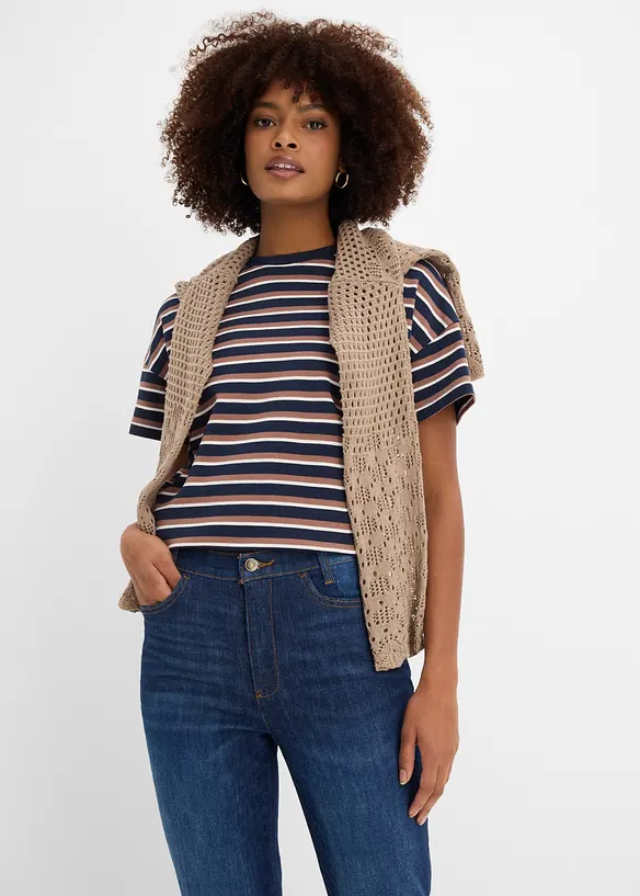 Bootcut-jeans High Waist, komfortlinning, bonprix